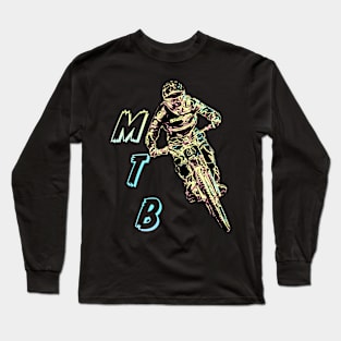 mtb downhill Long Sleeve T-Shirt